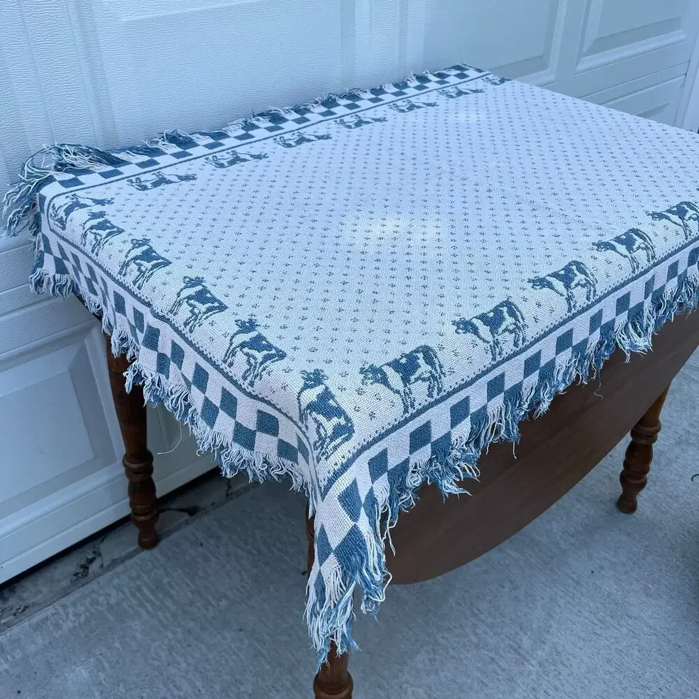 Country Kitchen Cow Duck Woven Table Cloth Place Matts Pot Holder Granny Core
